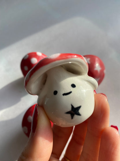 Ceramic Mushroom handmade Funguy by Studio Pastel