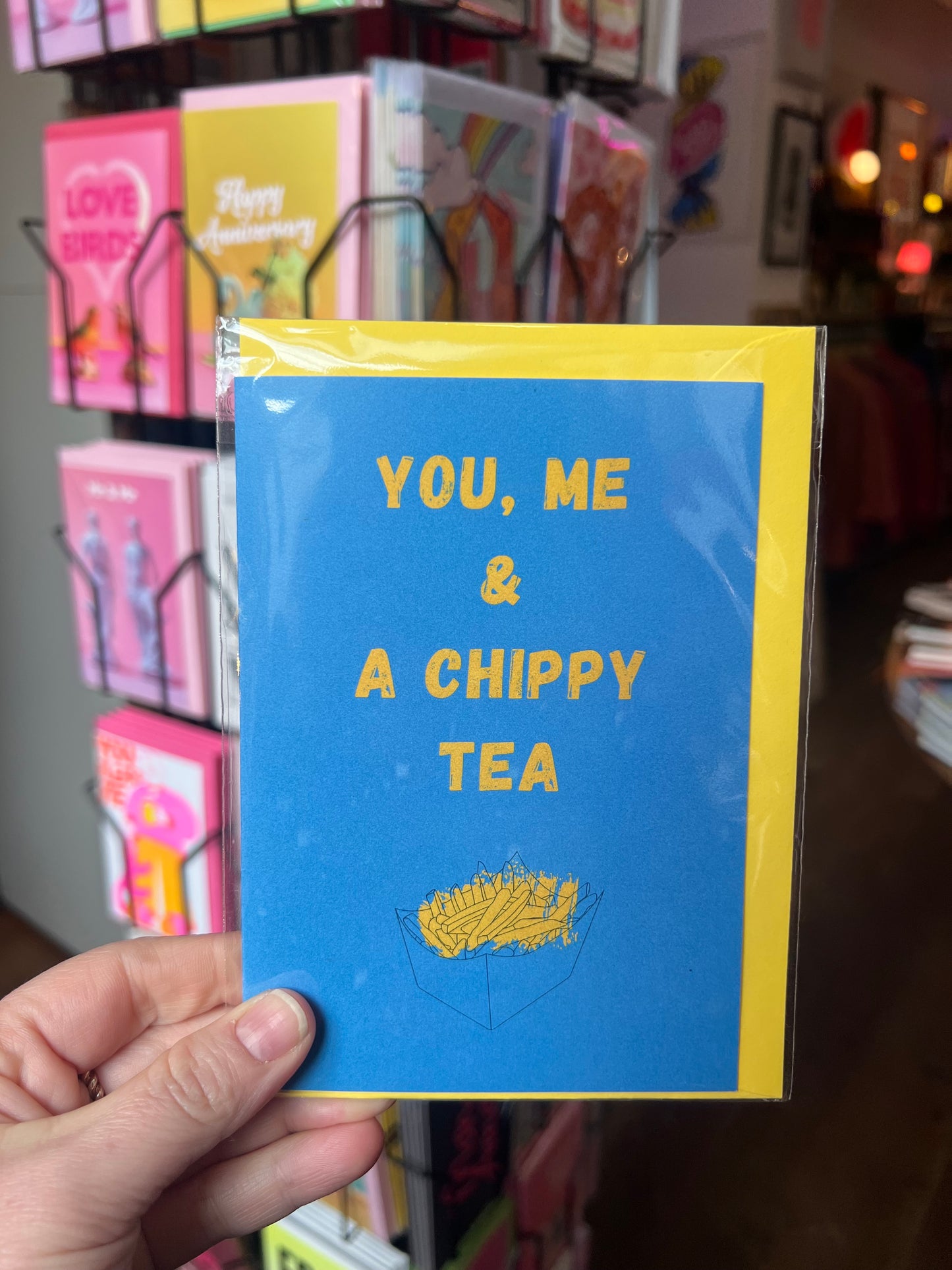 You, Me & a Chippy Tea Card by Pink Vine