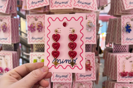 Hearts Earrings by Mopbox