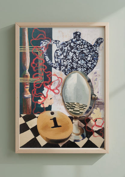 Soho House Mixed Media Painting Print By Lucy Dixon