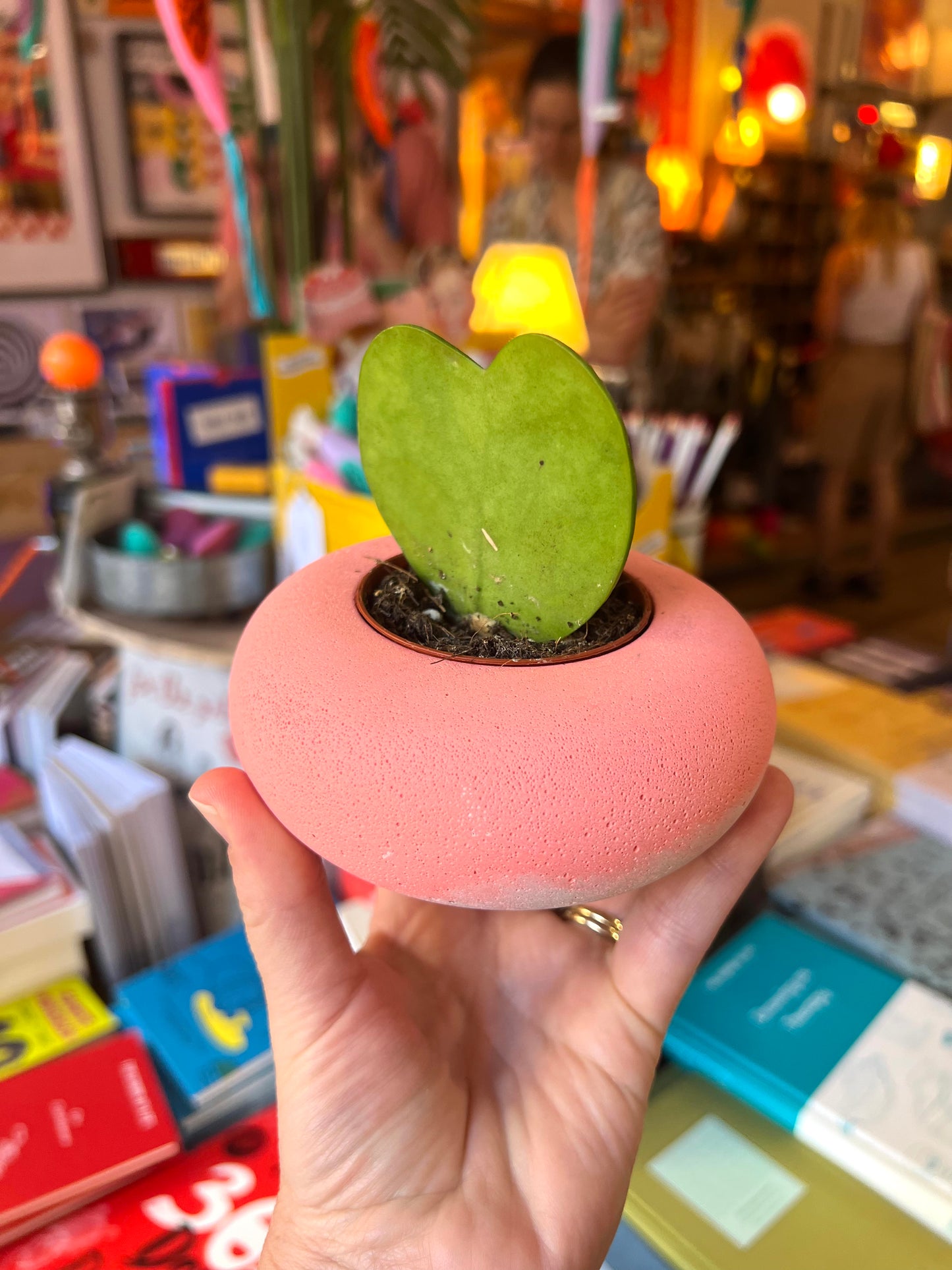 Handmade Pink Concrete Plant Pot / Candle Holder by ONYX Studio