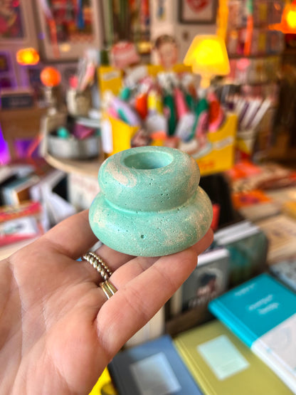 Concrete Small Candle Holder by Onyx Studio