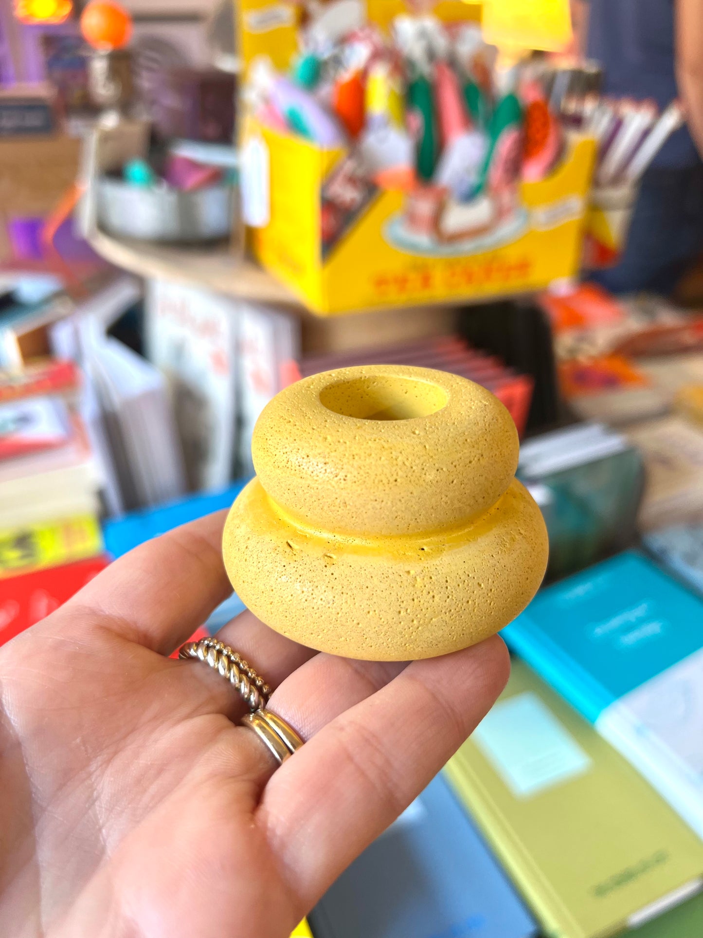 Concrete Small Candle Holder by Onyx Studio