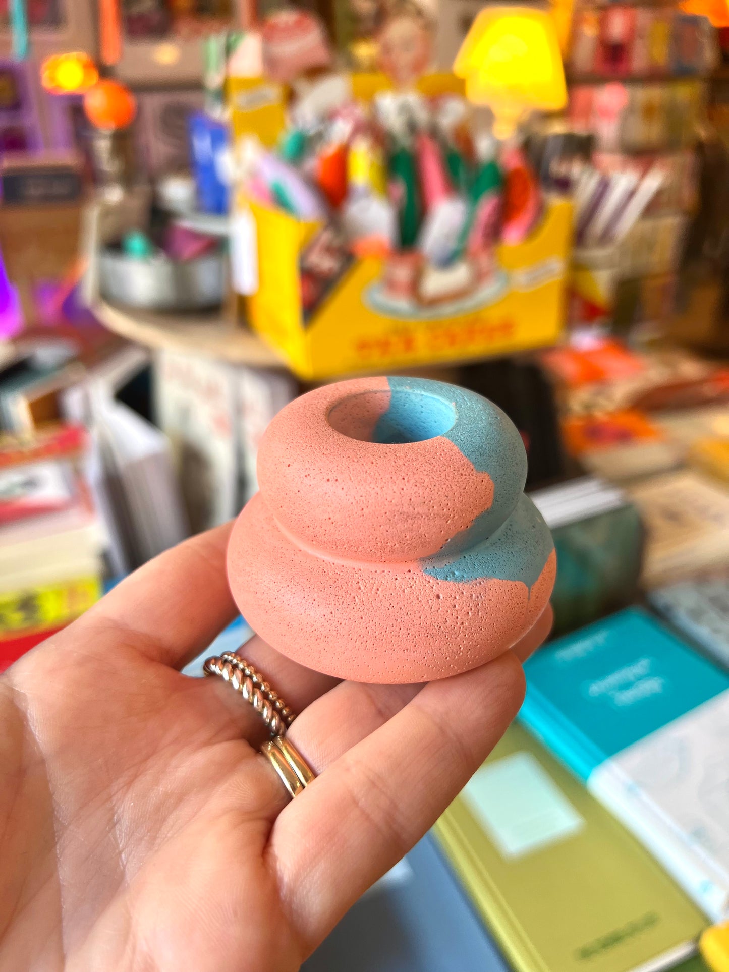 Concrete Small Candle Holder by Onyx Studio