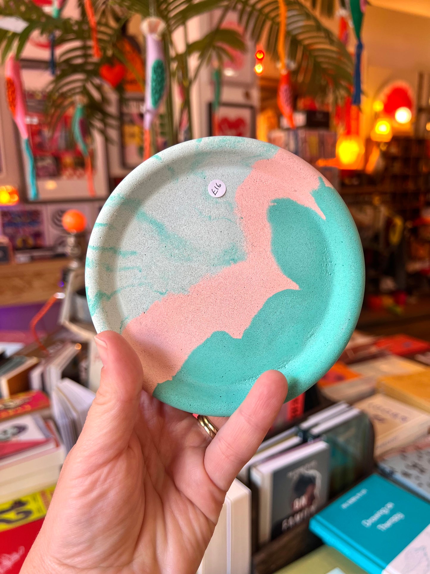 Concrete Marble Trinket Dish by Onyx Studio