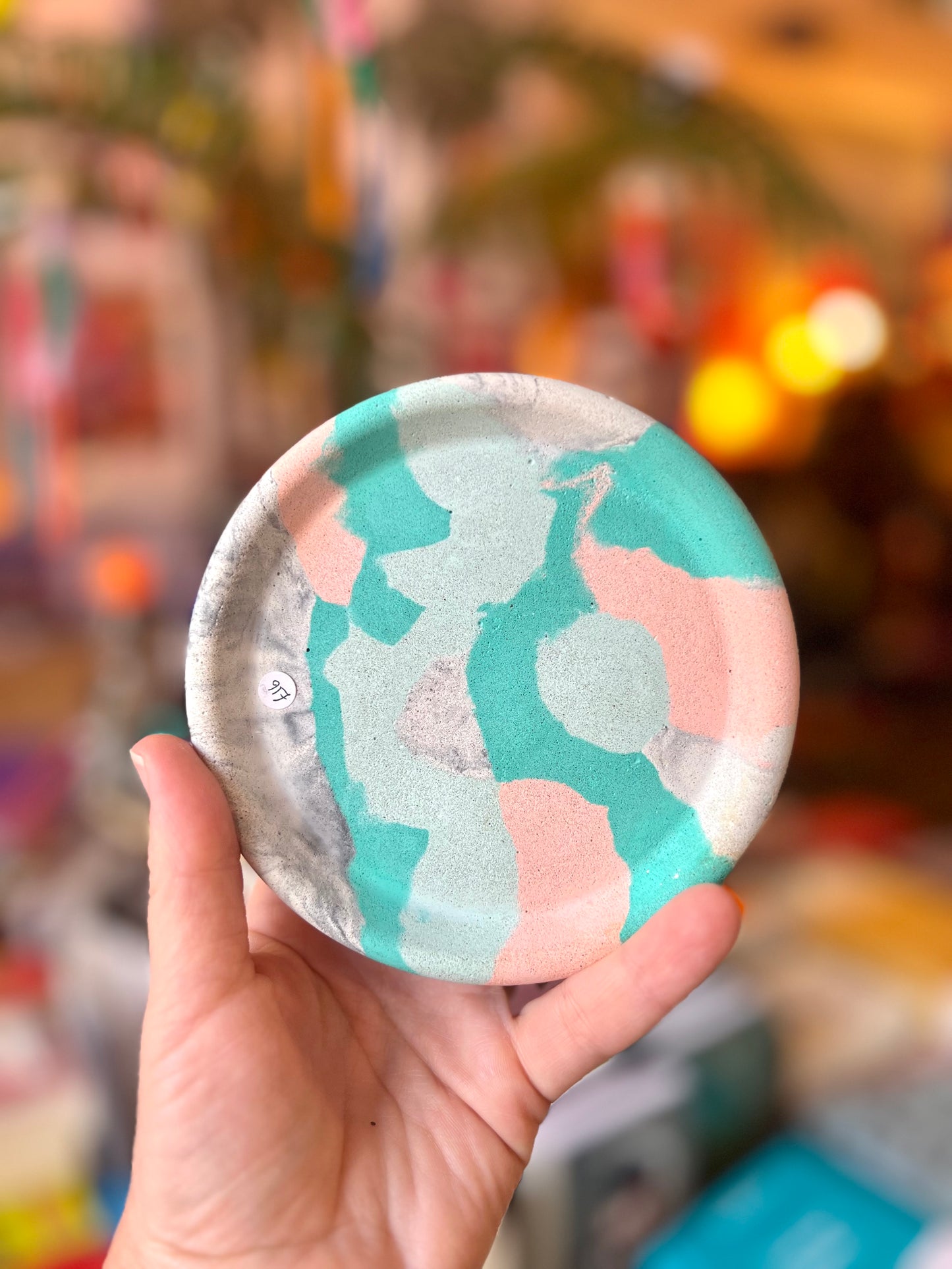 Concrete Marble Trinket Dish by Onyx Studio