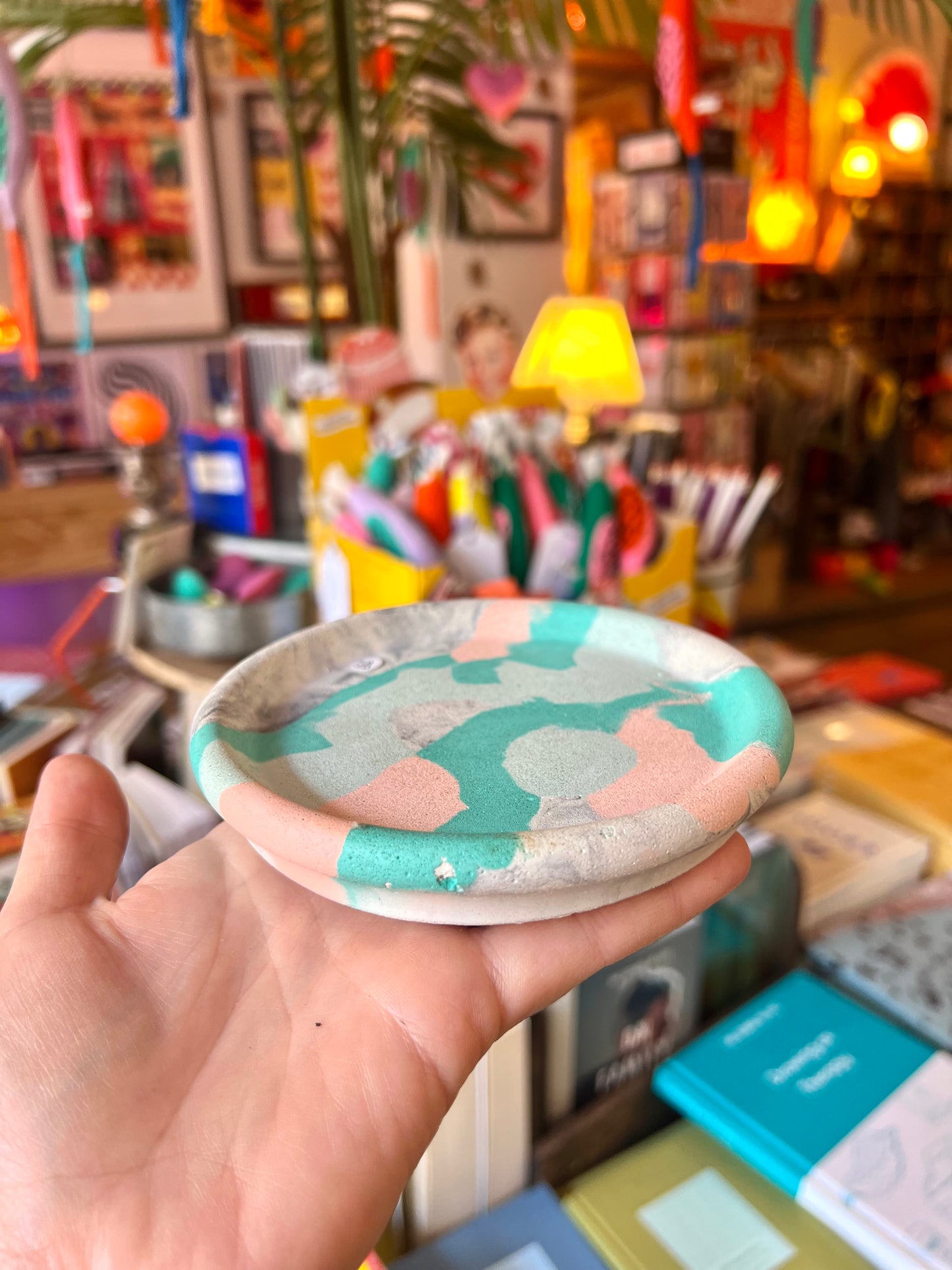 Concrete Marble Trinket Dish by Onyx Studio
