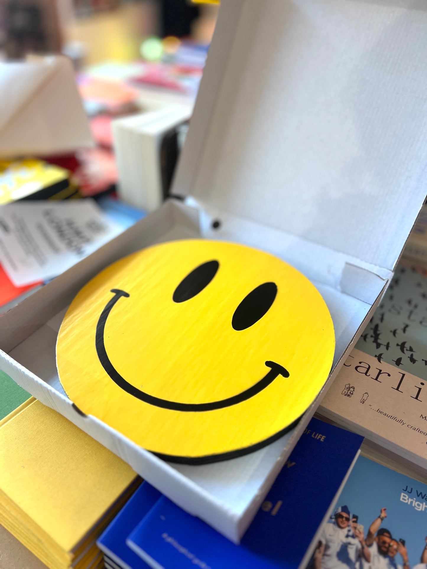 Smiley Original Art On Wood By Dr D /Subvertiser