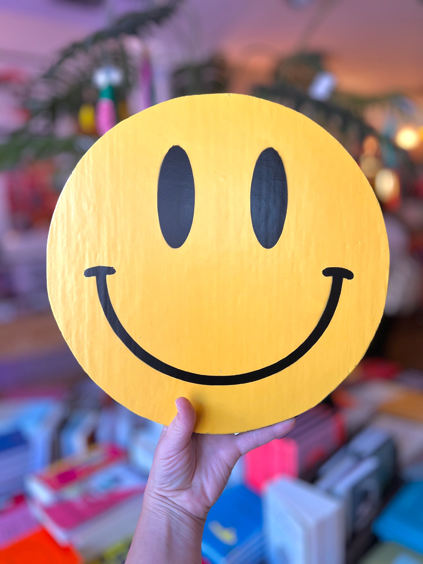 Smiley Original Art On Wood By Dr D /Subvertiser