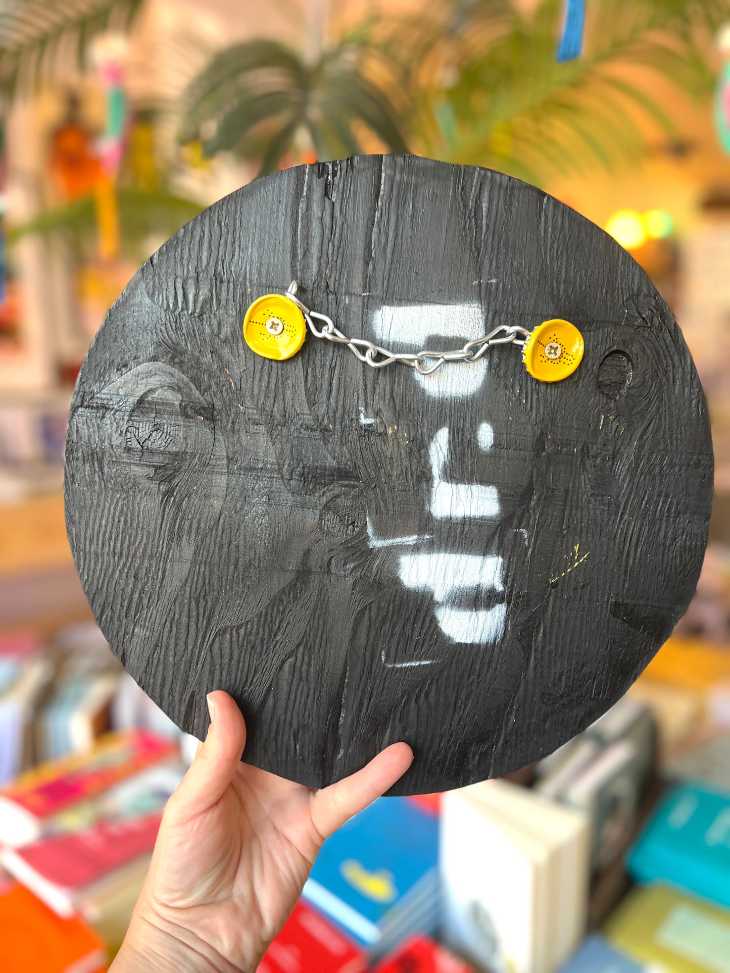 Smiley Original Art On Wood By Dr D /Subvertiser