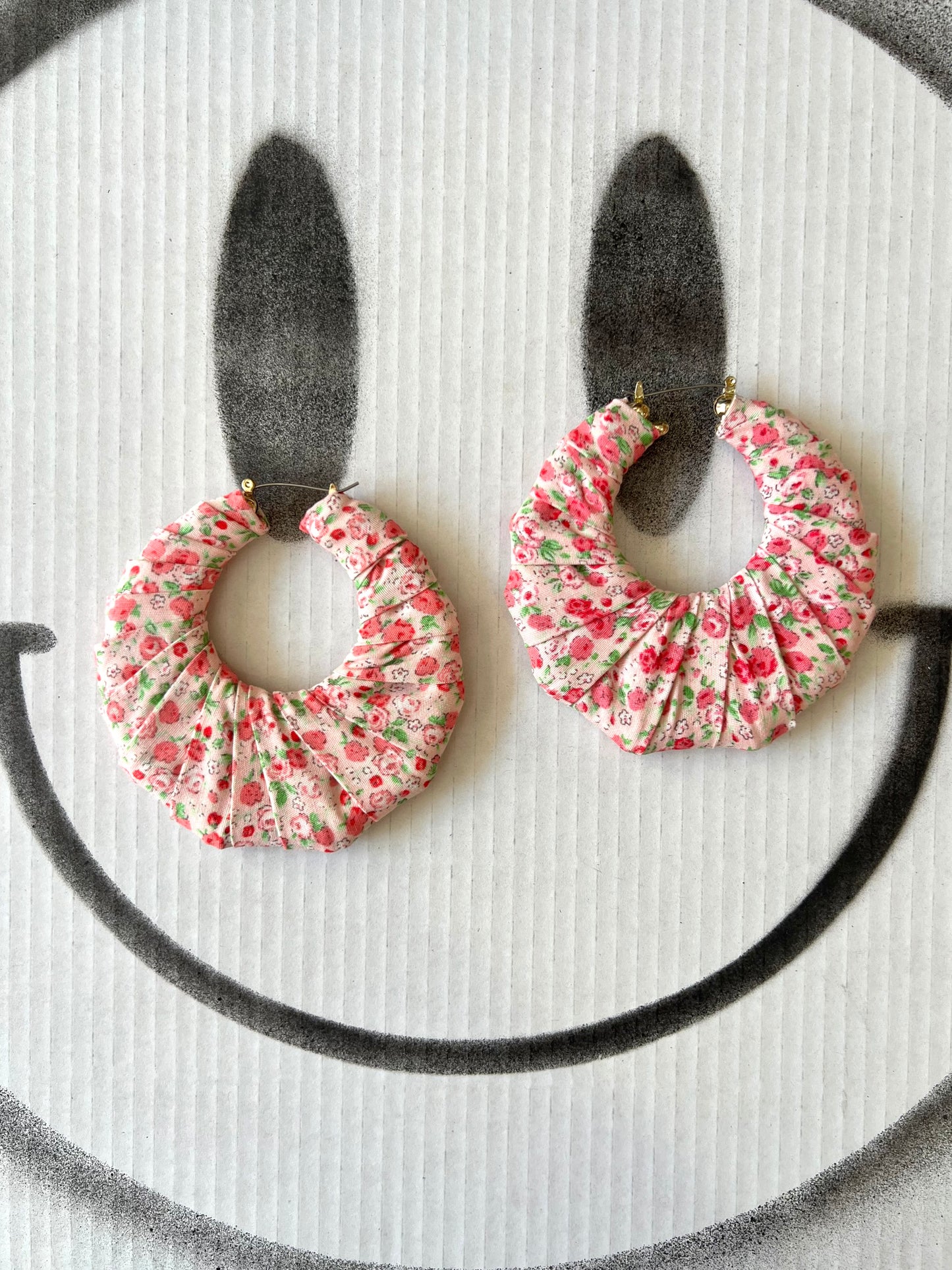 Big Handmade Colourful Wrapped Earrings by Gangster Wraps