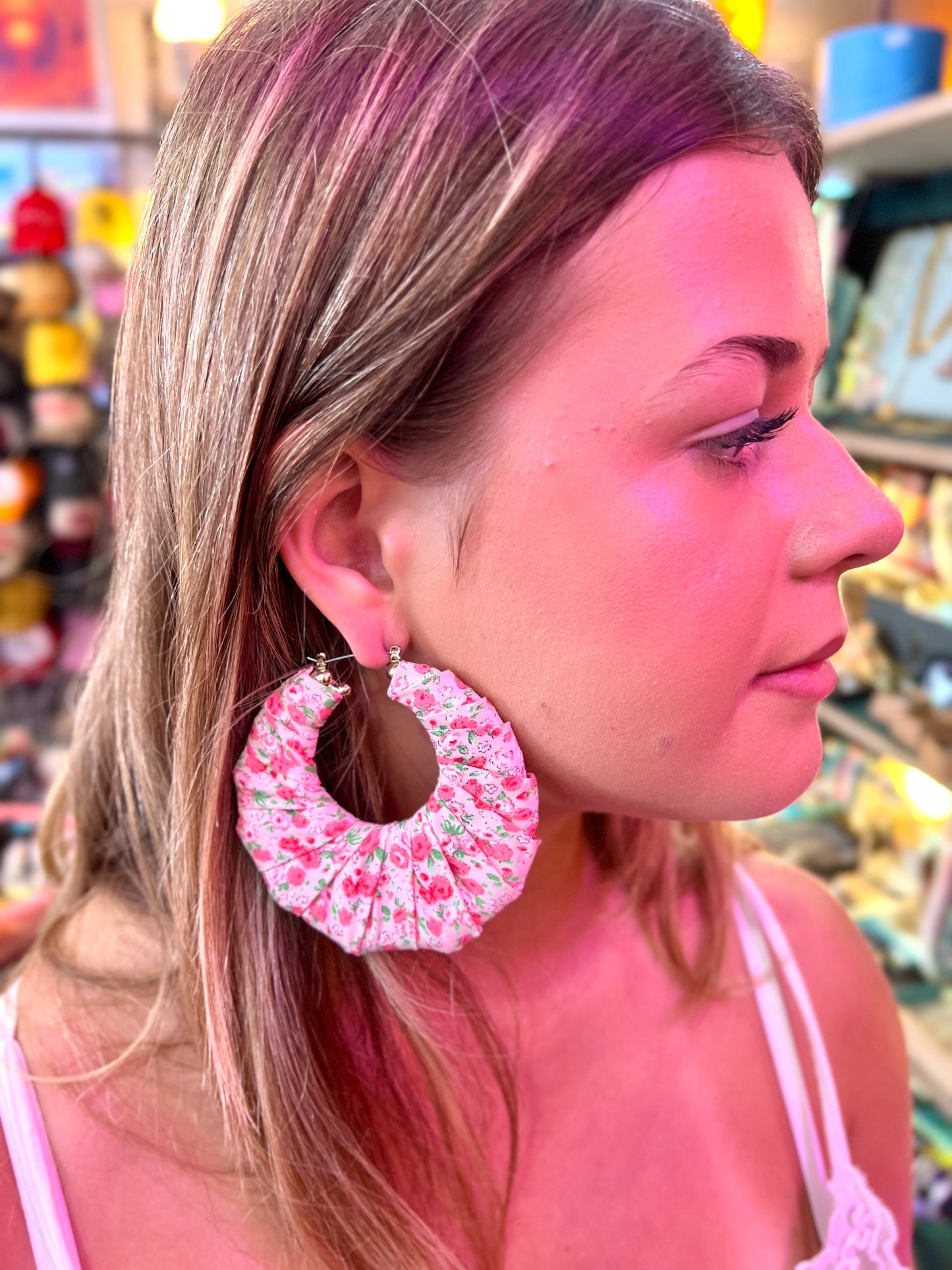 Big Handmade Colourful Wrapped Earrings by Gangster Wraps