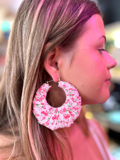 Big Handmade Colourful Wrapped Earrings by Gangster Wraps