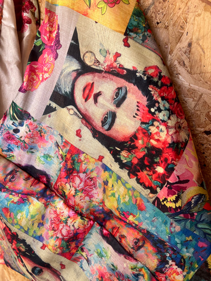 Handmade Frida Kahlo Fabric Bag by RELAB