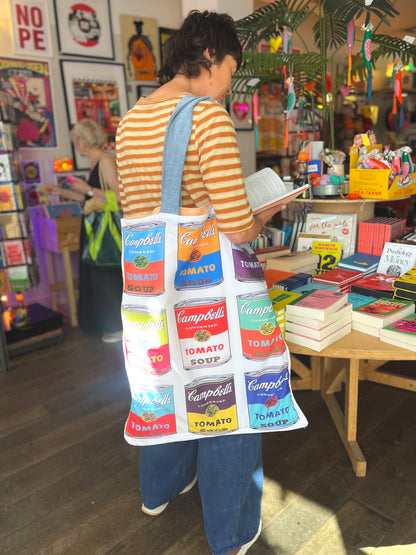 Extra Large Campbell's Soup Art Print Shopping /Beach Bag by RELAB