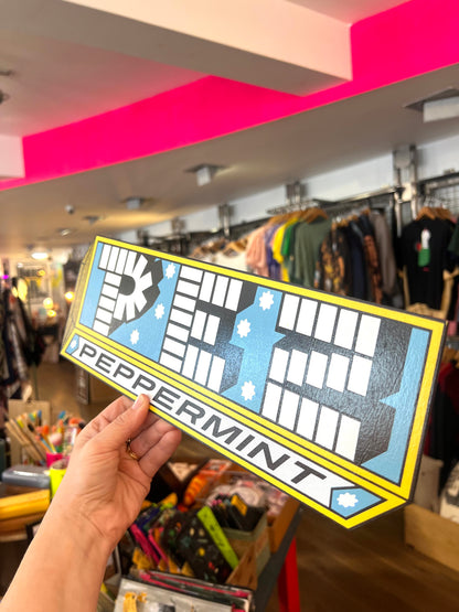 PEZ Hand-Printed Wooden Art Sign by Patrick Edgeley