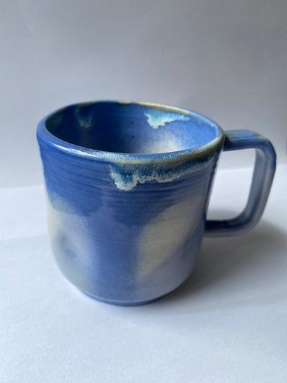 Blue Ceramic mug by by Victoria Loyola