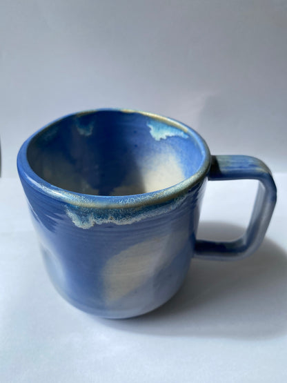 Blue Ceramic mug by by Victoria Loyola