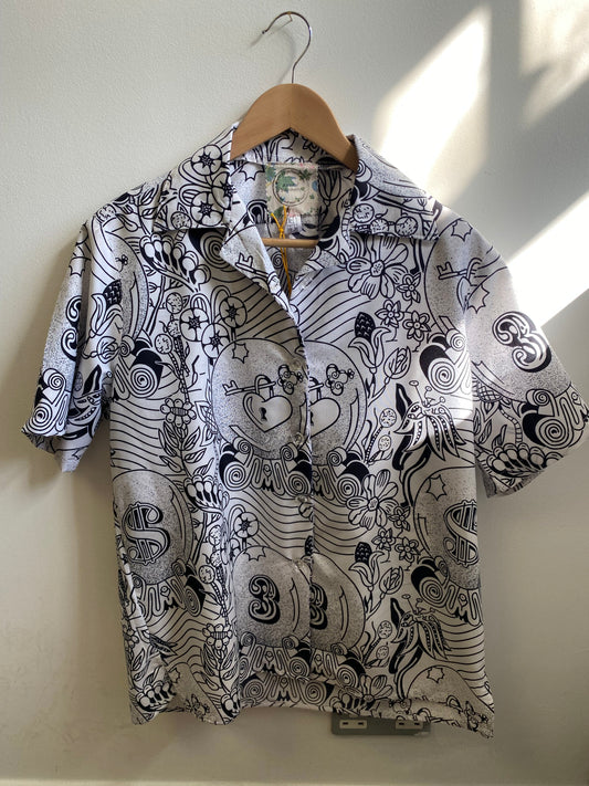 Black & White unisex shirt Rotterdam Roulette by Stitch & Make