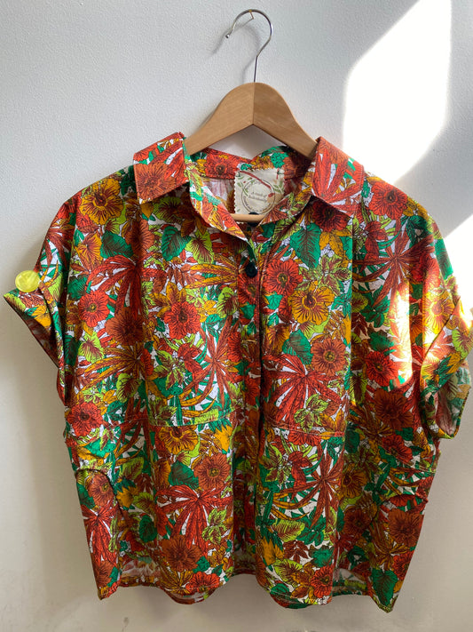 crisp Vintage Cotton 80's Shirt by Stitch and Make