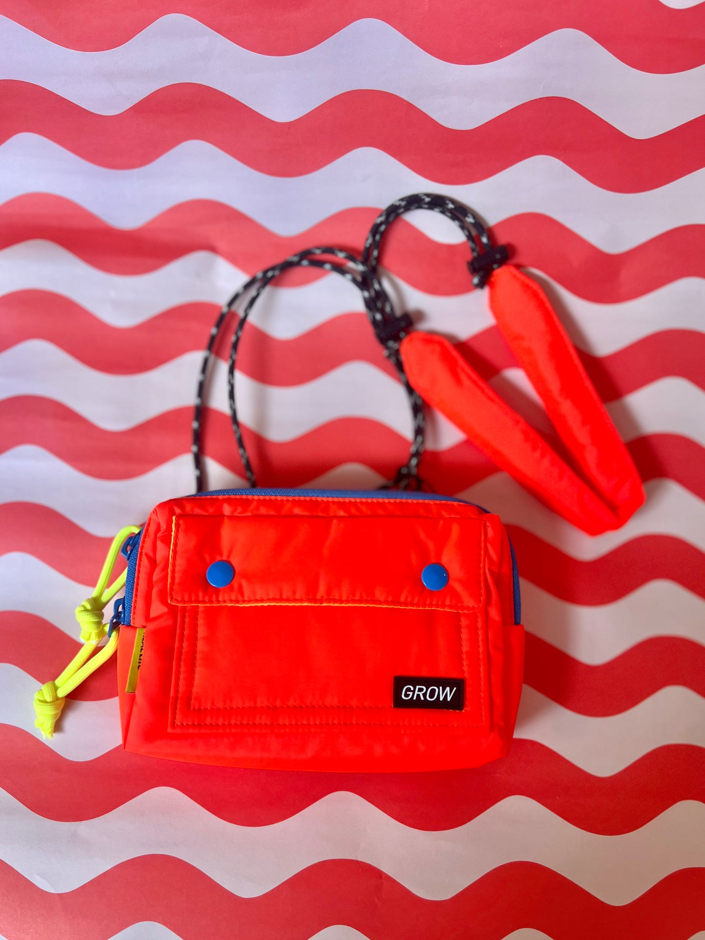 Colourful Travel Pouch Bag, Crossbody Organizer By Grow