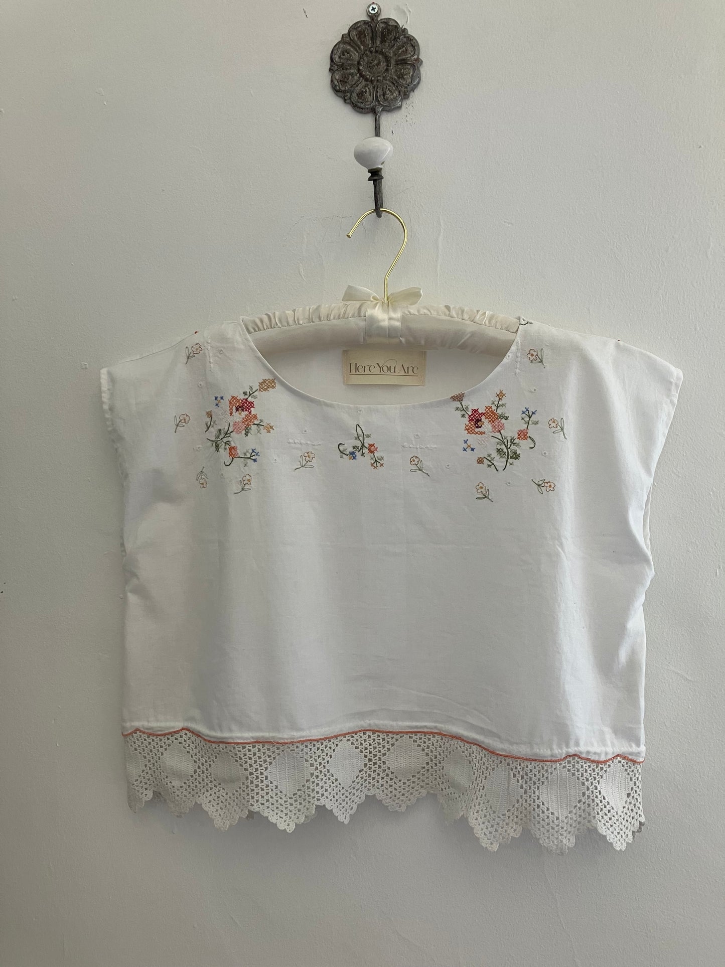 Cross Stitch Cotton Top By Here You Are
