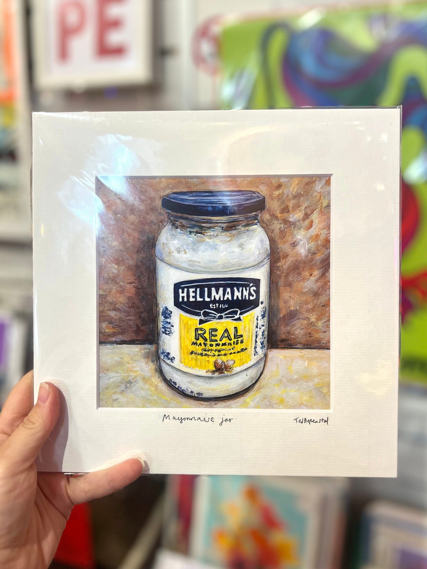 Hellman's Mayonnaise Jar Print By Ted Hepenstal