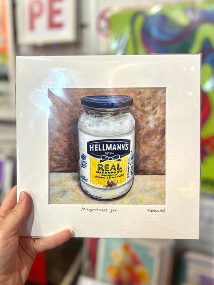 Hellman's Mayonnaise Jar Print By Ted Hepenstal