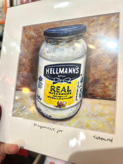 Hellman's Mayonnaise Jar Print By Ted Hepenstal