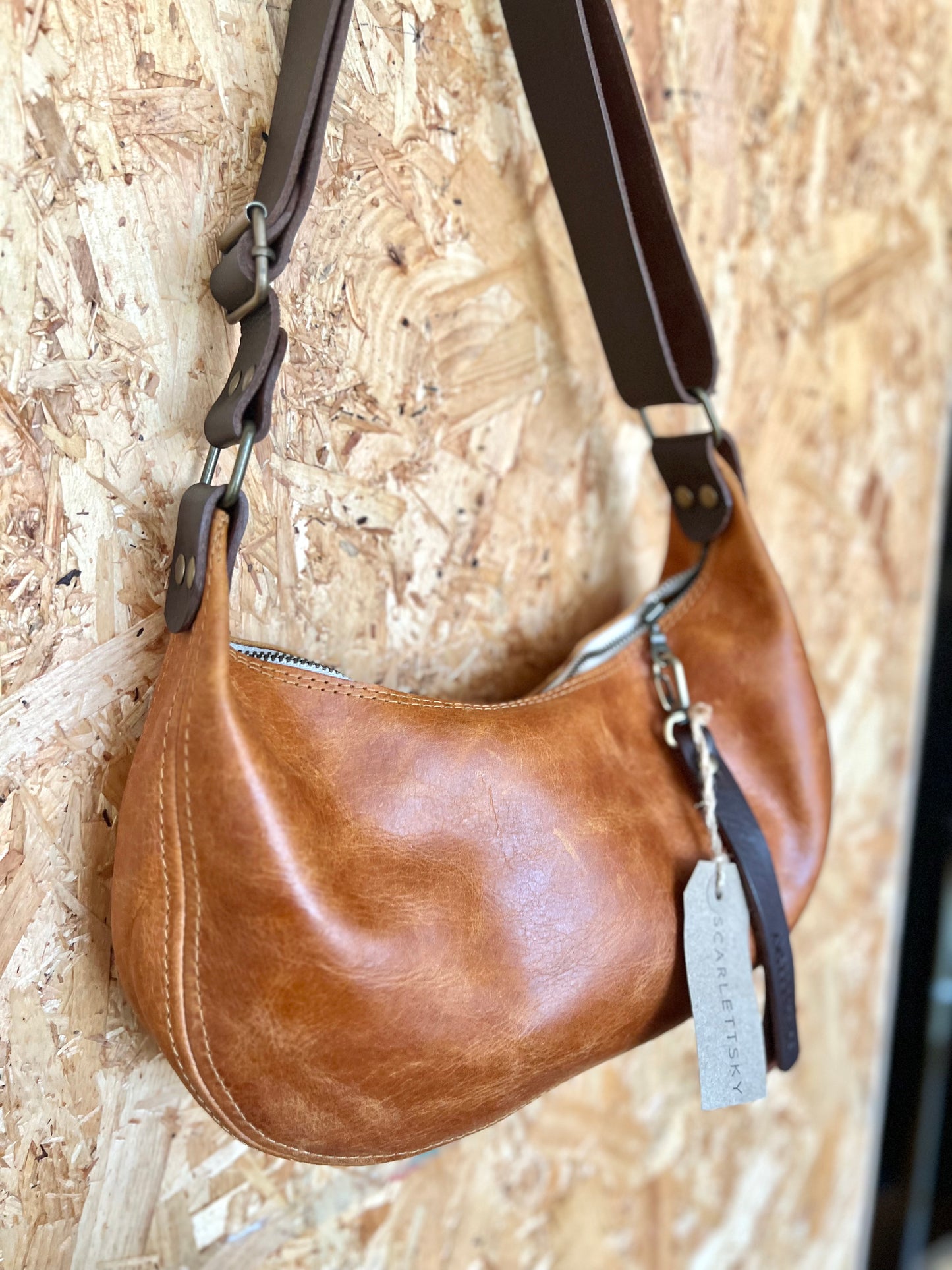 Leather Sling Bag By Scarlett Sky