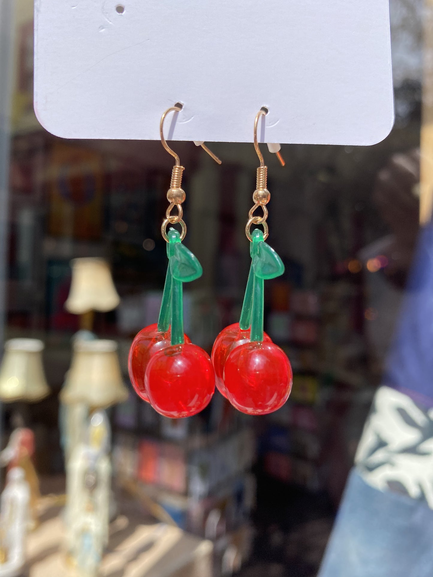 Cherries steel silver earrings by Thanks for Nothing