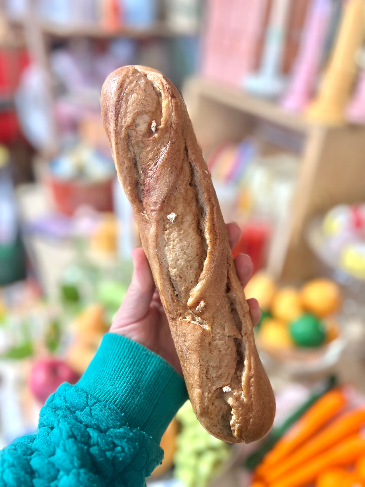 Realistic Baguette Candle Handmade Bread Loaf By Flametip