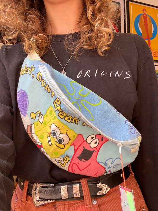 Sponge Cartoon Retro Fabric bumbag by Silly Girl Club