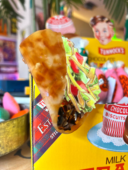 Mexican Food Taco Acrylic Hairclip