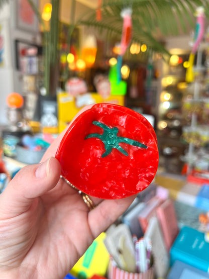 Tomato Acrylic Hairclip