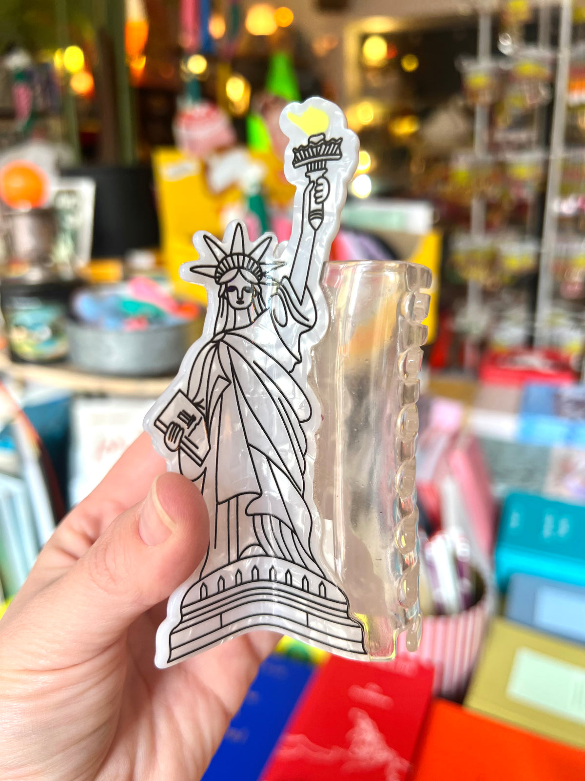 Statue Of Liberty Acrylic Hairclip