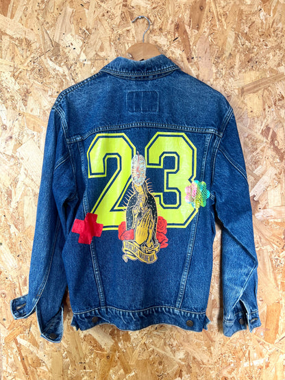 Reworked Denim Jacket With Patches By Snacks