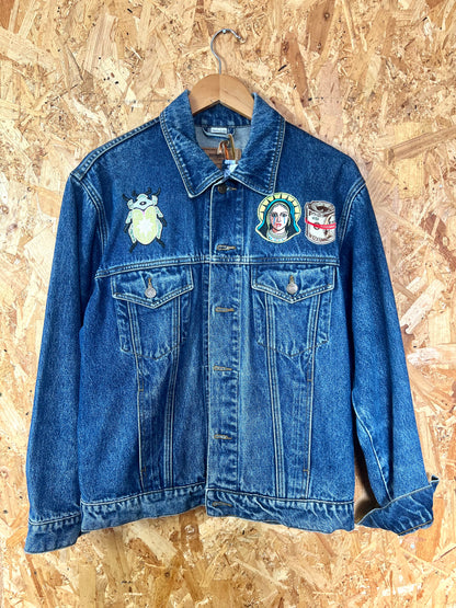 Reworked Denim Jacket With Patches By Snacks