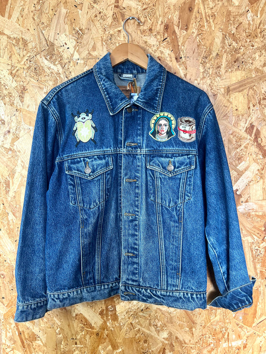 Reworked Denim Jacket With Patches By Snacks