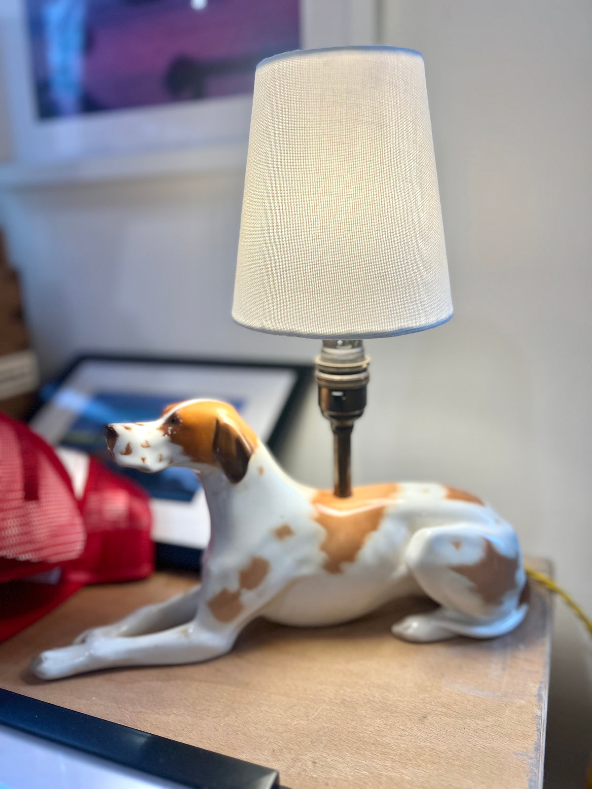 Vintage Dog  Lamp by Lost & Foundry