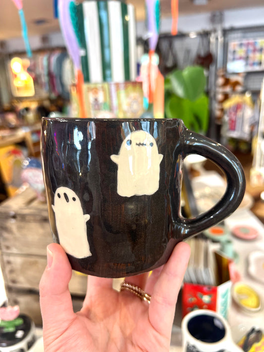 Classic Ceramic Ghosts Mug by REBECCA EDELMANN Ceramics