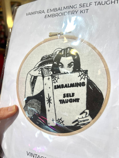 Vampira Embalming Self Thaught Embroidery Kit By VintageMadByM
