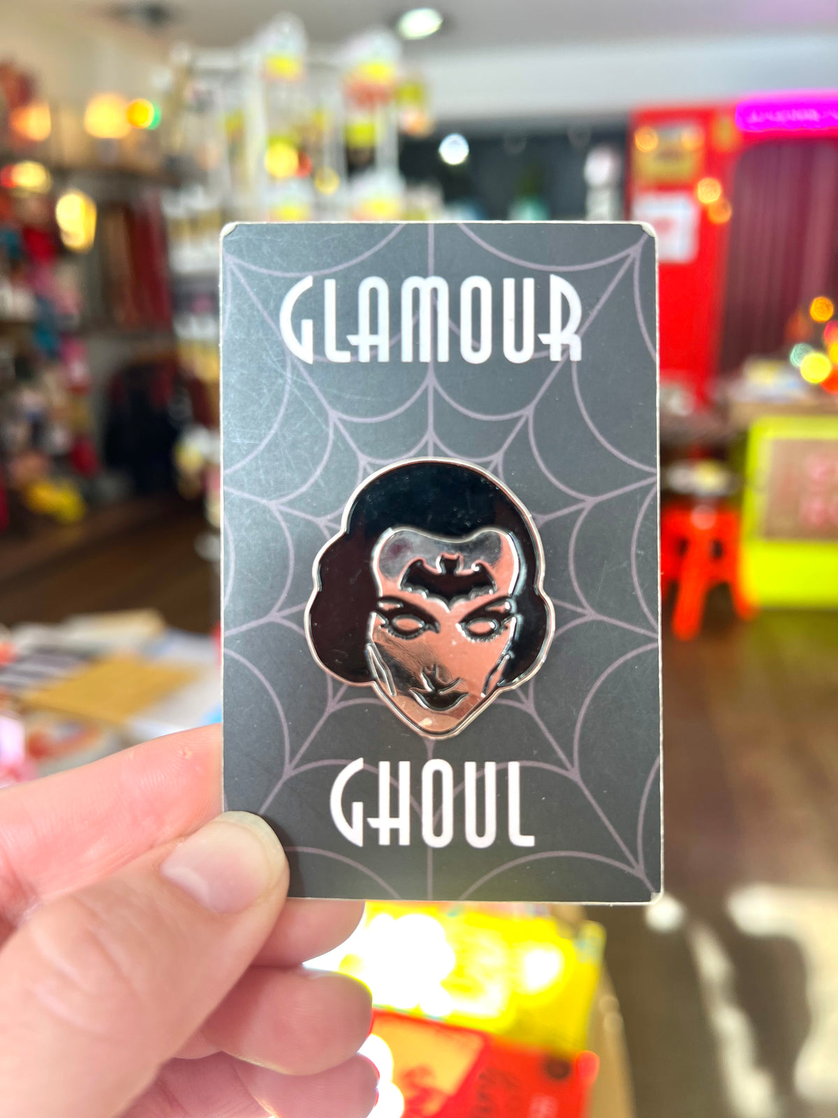 Glamour Ghoul Enamel Pin By Saffron Reichenbacker