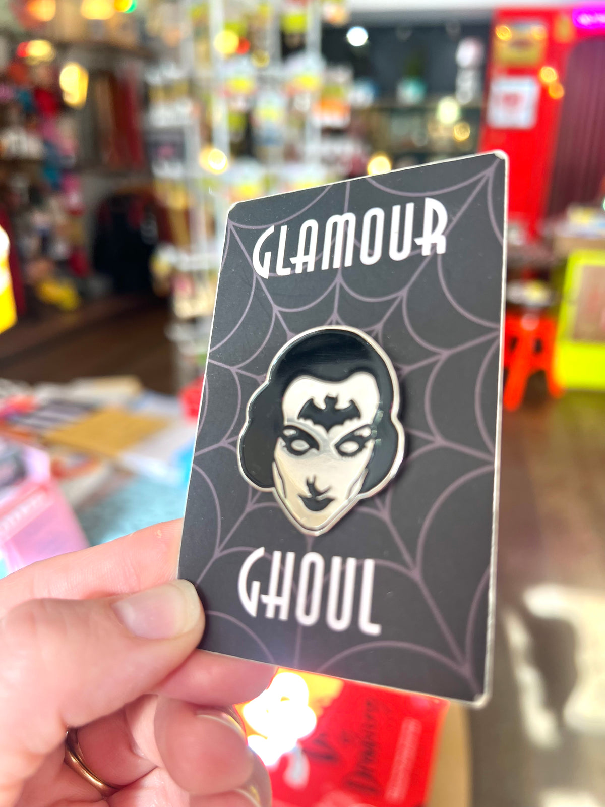 Glamour Ghoul Enamel Pin By Saffron Reichenbacker
