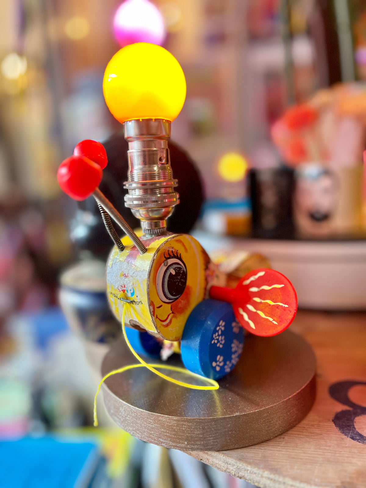 Vintage Queen Buzzy Bee Toy Lamp by Lost & Foundry
