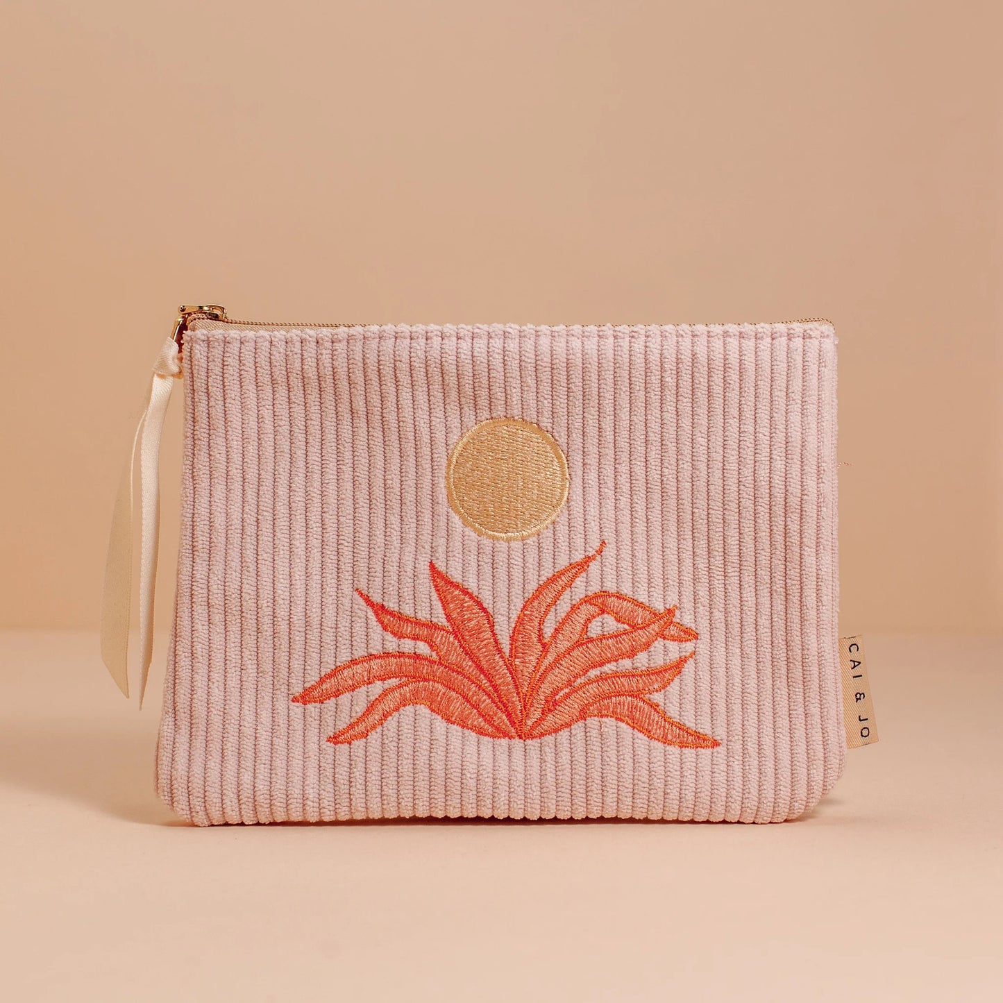 Corduroy Pouch in Pale Pink by CAI & JO