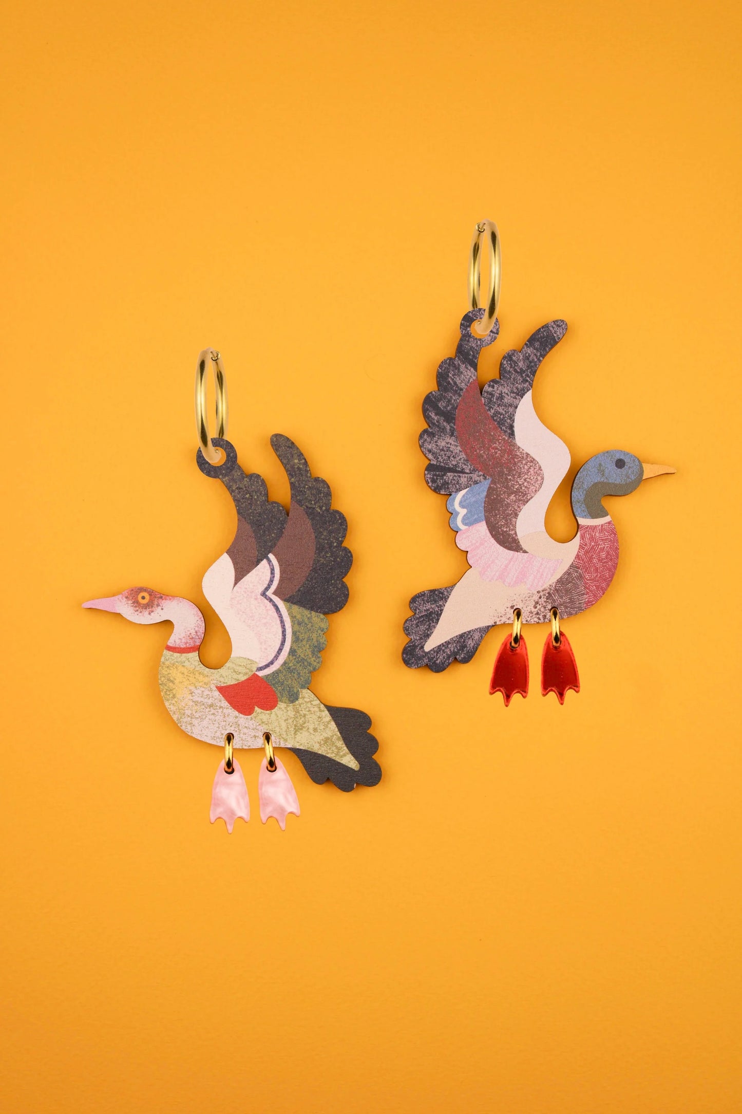 Duck Duck Goose Earrings By Misfit Makes