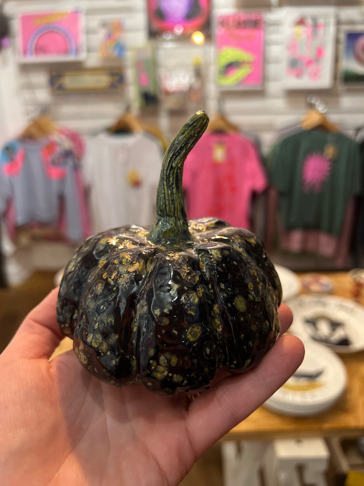 Ceramic Decorative Pumpkin By Pixie Pottery