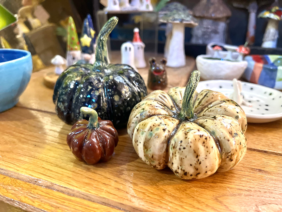 Ceramic Decorative Pumpkin By Pixie Pottery