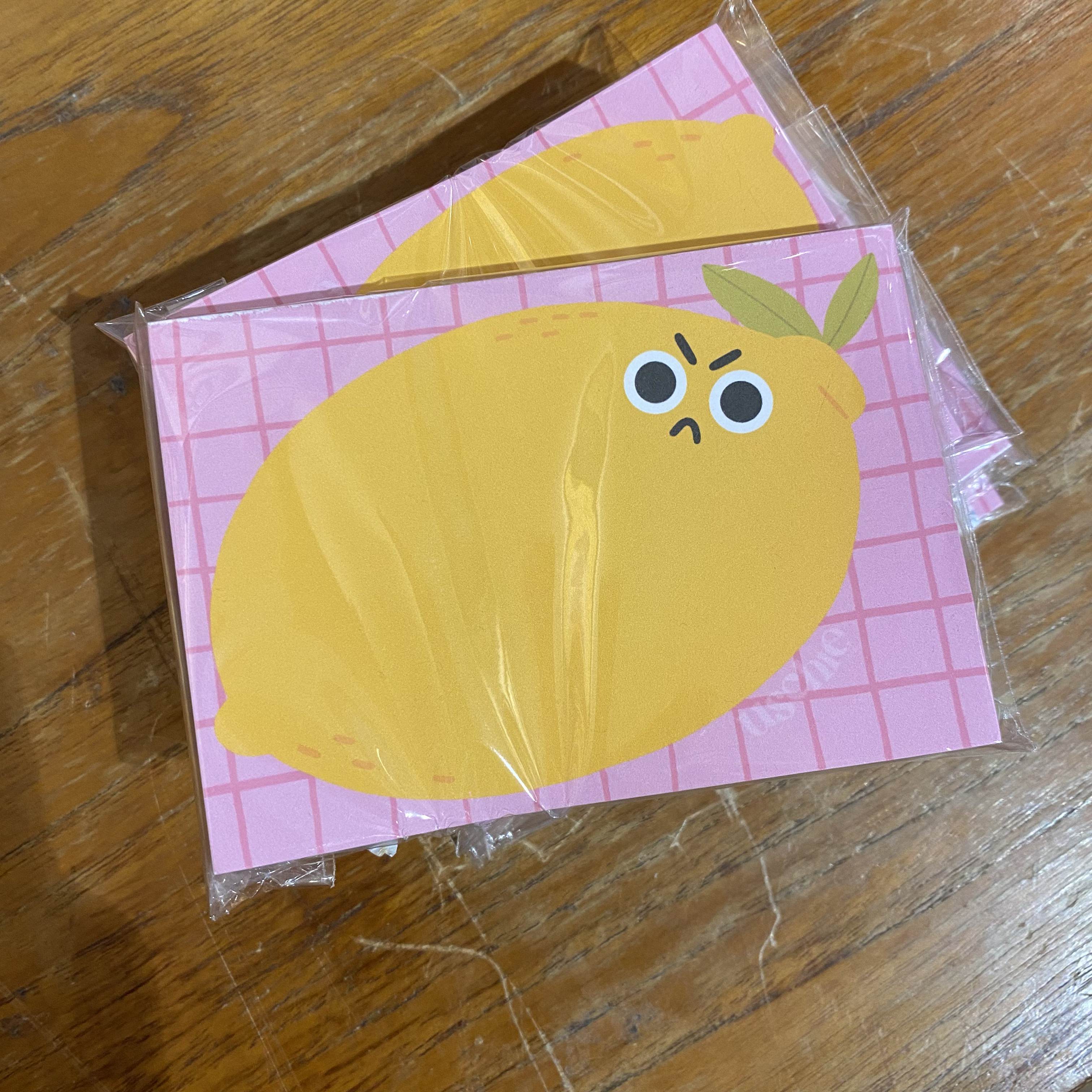 Lemon notepad designed by Uschie – The Stanley Road Store